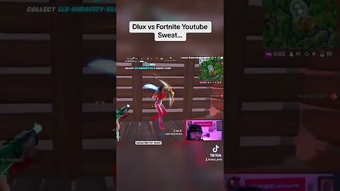 Dlux vs Fortnite Youtube Sweat… #fortnite #shorts #memes #otk #fortnitechapter4season4 #amp