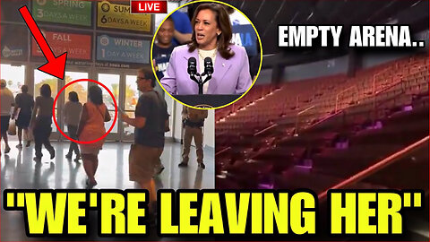 Rally Crowd WALKS OUT on Kamala During her Speech in Las Vegas after She copies Trump Policy..