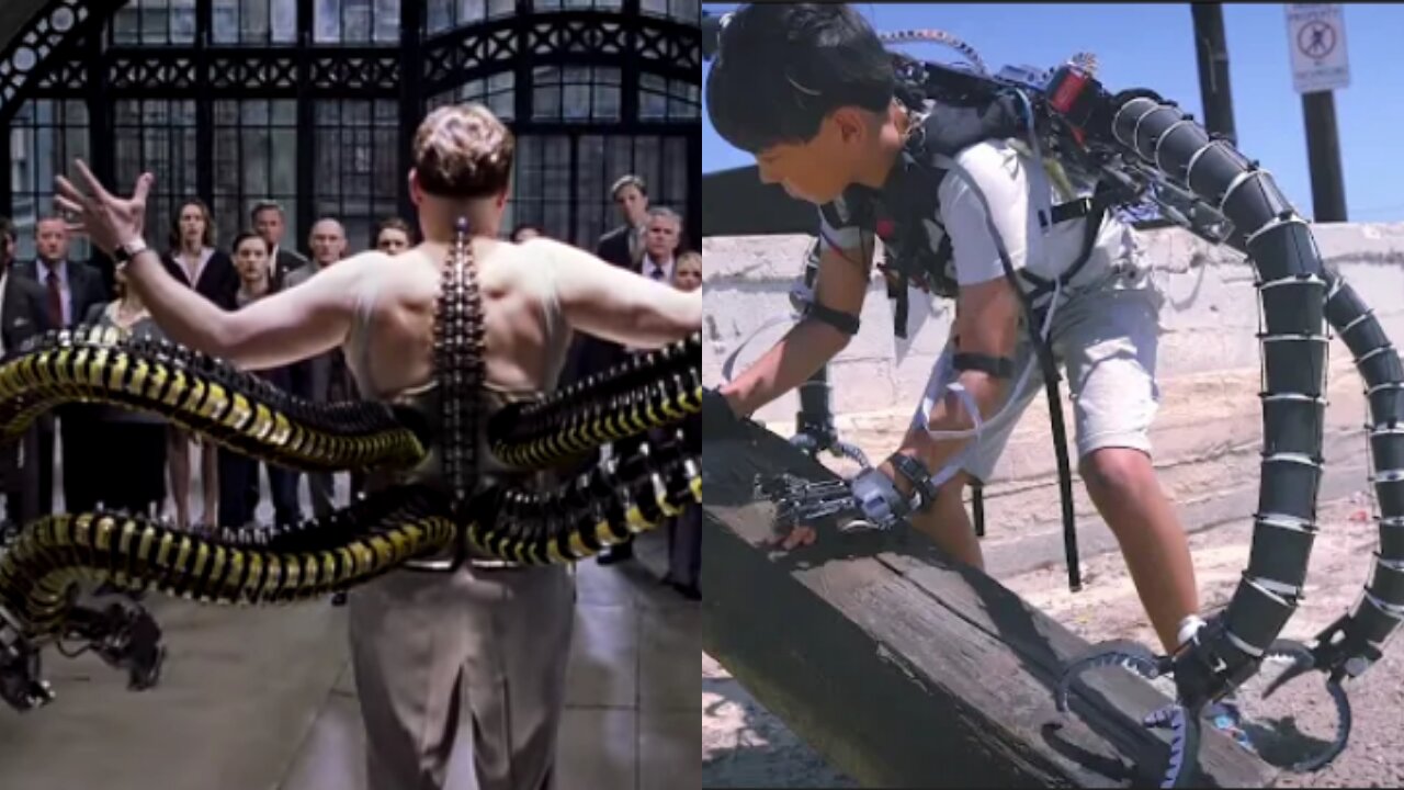 Unbelievable Invention , A 12 year old Boy Made a Exosiut of Doctor Octopus