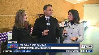 Beth, Dayna & Todd talk to volunteers | 13 Days of Giving