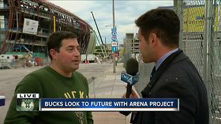 Bucks President Peter Feigin talks arena, Thursday night's draft with Pete Zervakis