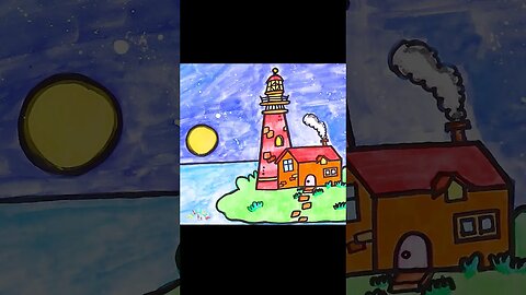 Drawing and Coloring a Lighthouse!