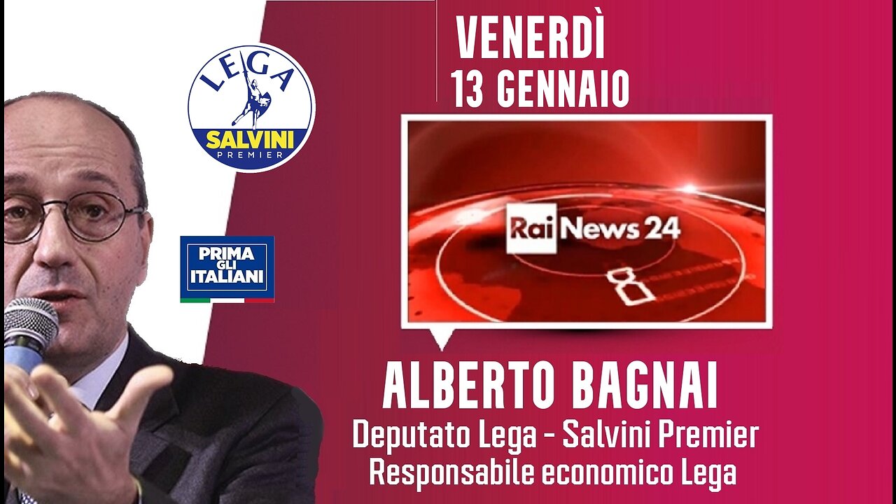 🔴 Interventi dell'On. Alberto Bagnai a "Filo Diretto" su RaiNews24 (13/01/2023)