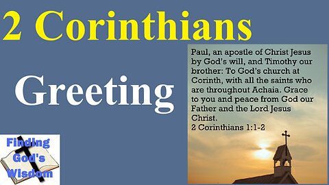 2 Corinthians: Greeting