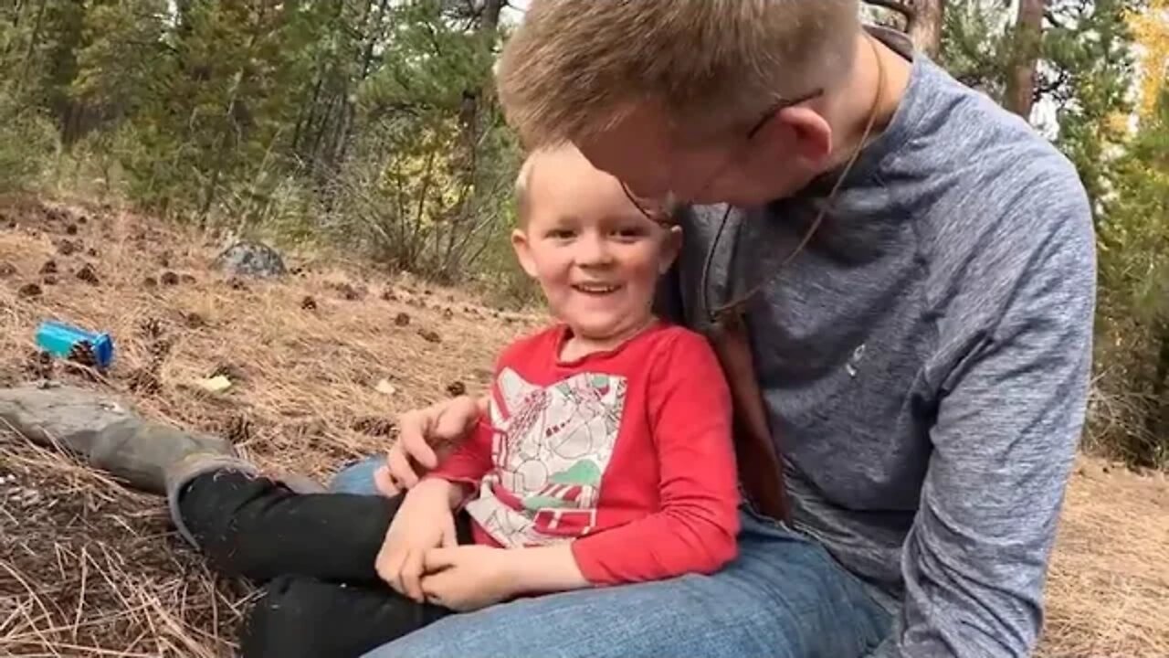 10 %%%% Survival Camping with 4 yr Old Trapping, Knapping, Friction Fire & Campfire Cooking