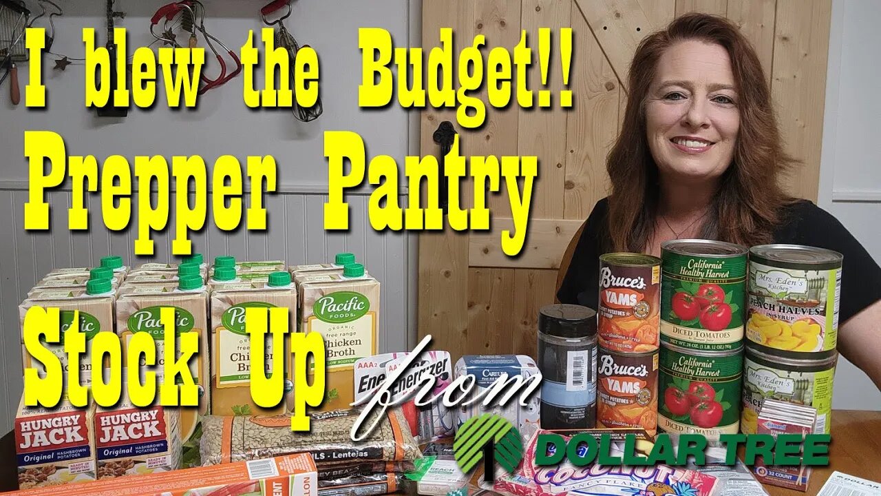 Prepper Pantry Budget Stock Up from Dollar Tree ~ Preparedness