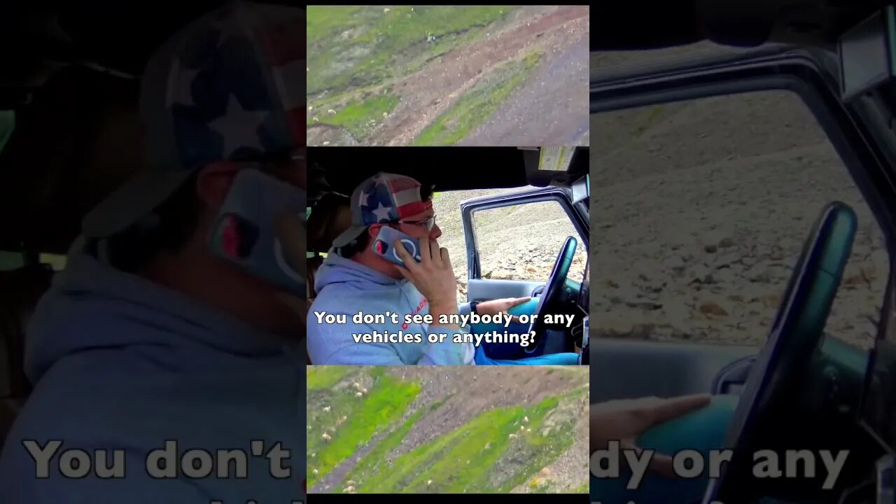 We heard an emergency distress beacon while off-roading in the mountains. #shorts