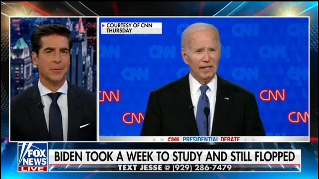 Watters: Biden Was Babbling Nonsense At The Debate