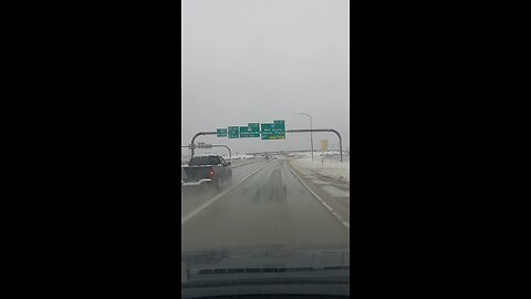 PICKUP CRASH CAUGHT ON CAMERA