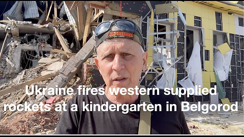 We come to report a Ukraine missile attack on a kindergarten and then come under fire ourselves