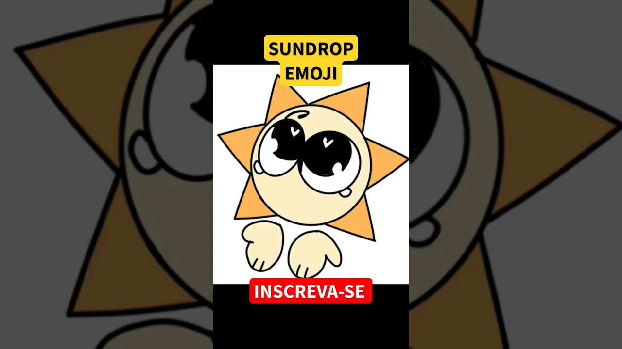 Como Desenhar SUNDROP EMOJI | FNAF | Five Nights At Freddy's #fnaf #sundrop #shorts