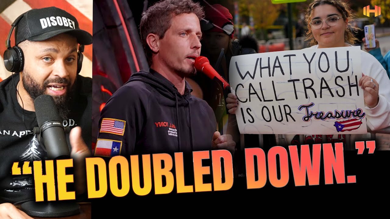 Comedian Tony Hinchcliffe Responds to the HATERS After Making “floating island of garbage”