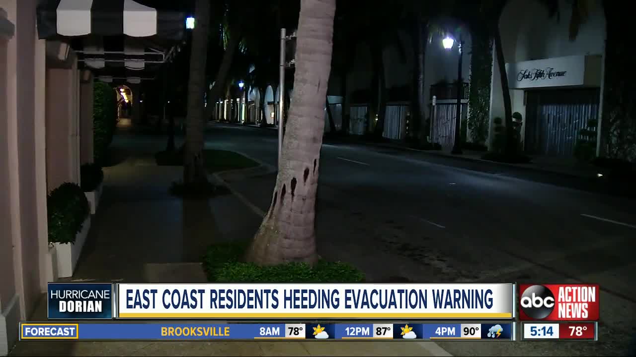 West Palm Beach residents heeding evacuation warning