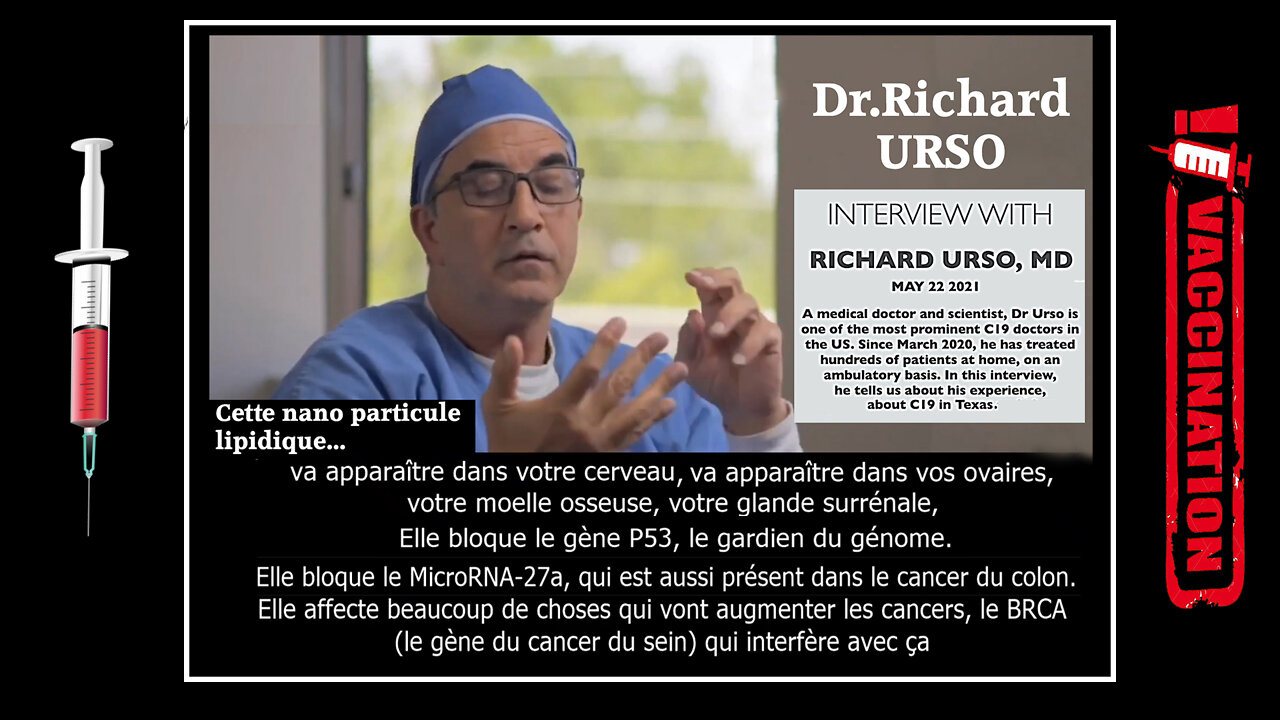 DR RICHARD URSO - Explosion des Cancers et des maladies latentes !