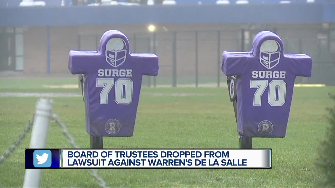 Board of Trustees dropped from lawsuit against Warren De La Salle