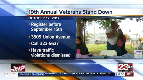 19th annual Stand Down will pardon traffic violations for veterans