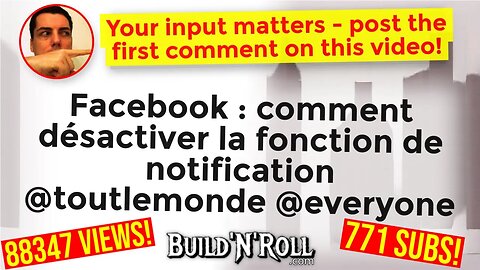 Facebook : comment désactiver la fonction de notification @toutlemonde @everyone