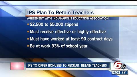 CALL 6: IPS plans bonuses for high school teachers