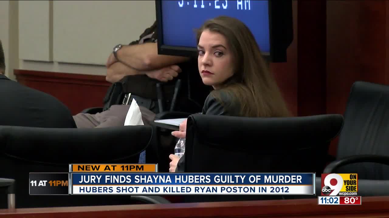 Hubers cries as jury finds her guilty of murder