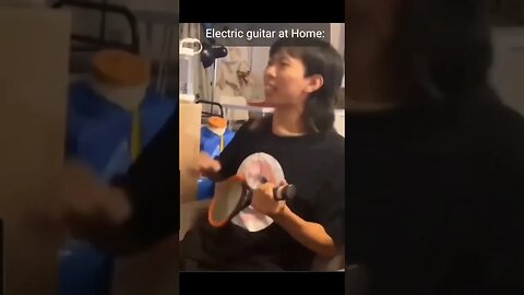 Electric guitar at home ⚡️ 🤣