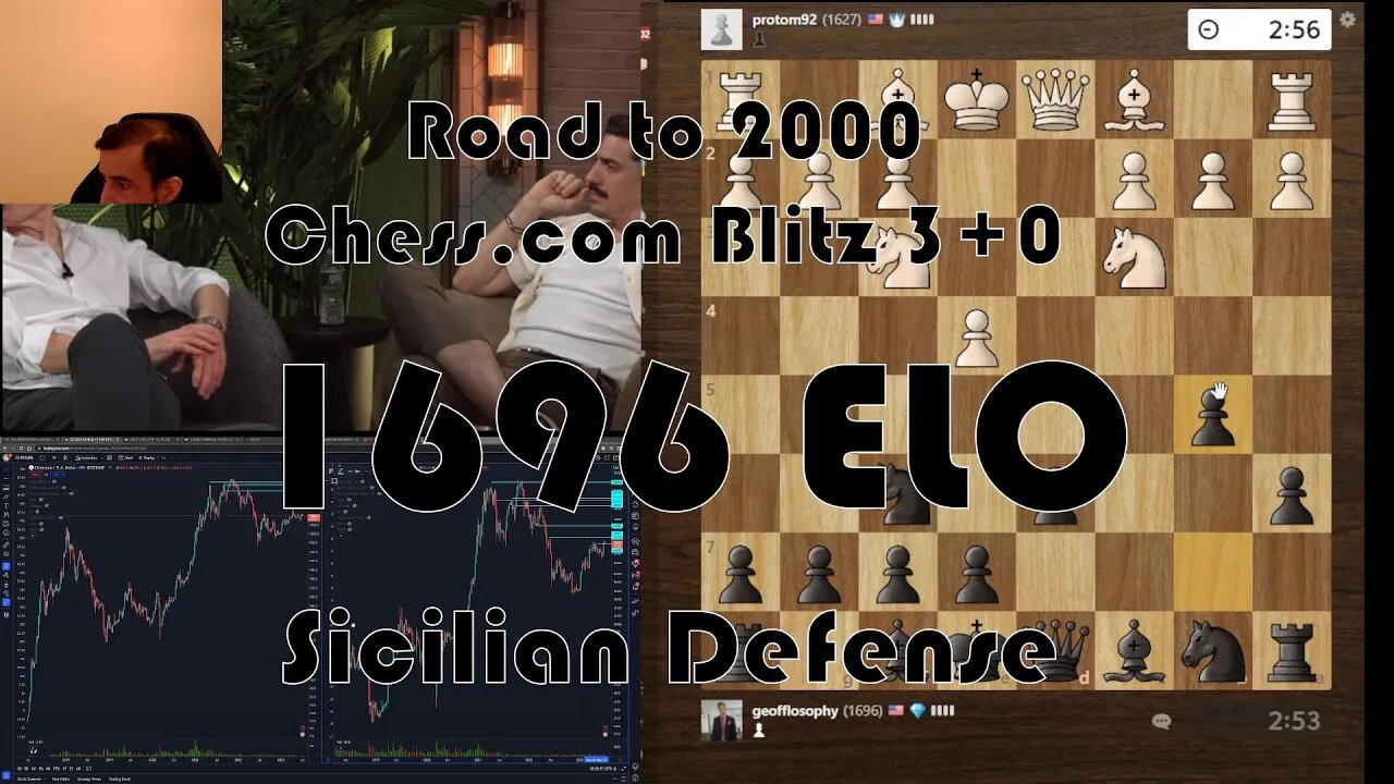 Road to 2000 #136 - 1696 ELO - Chess.com Blitz 3+0 - Sicilian Defense