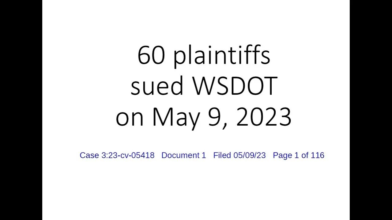 We Sued WSDOT!