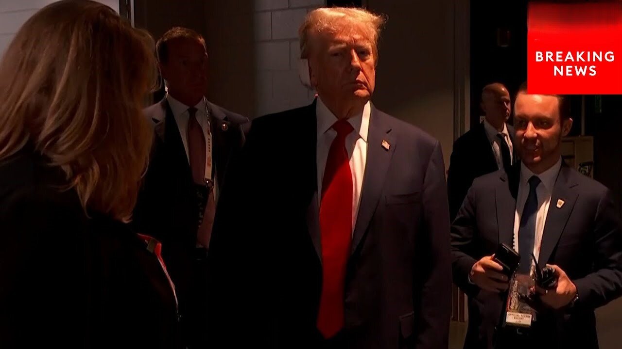 BREAKING NEWS: Trump Arrives Backstage At RNC, First Public Appearance Since Assassination Attempt