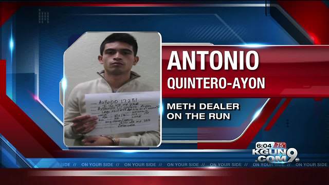 Convicted meth dealer on the run