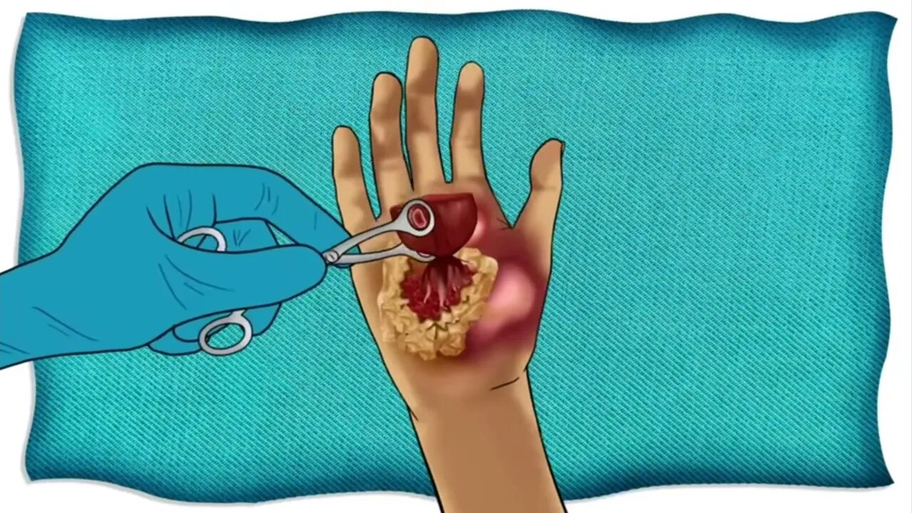 ASMR//Hand infection treatment//Homeless Animation