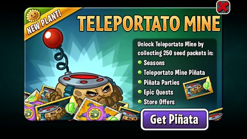 Plants vs Zombies 2 - Epic Quest - SEEDIUM Plant Showcase - Teleportato Mine - December 2021