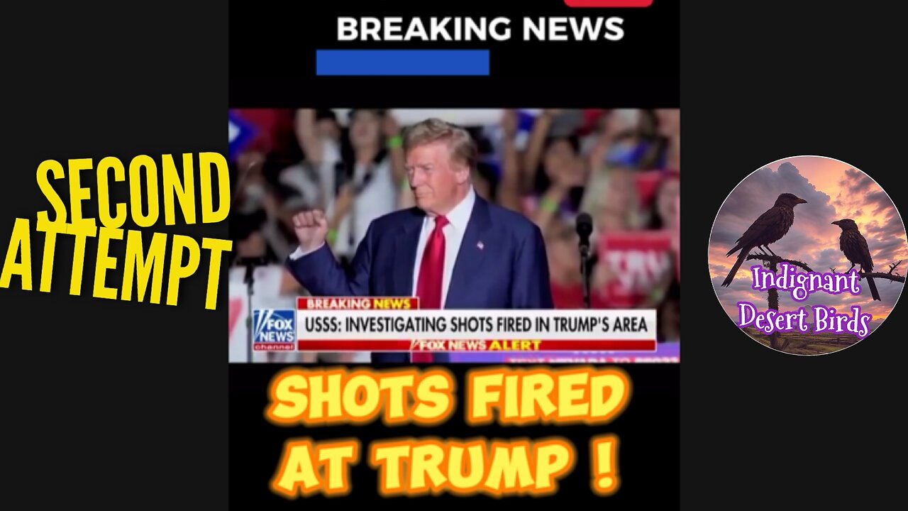 🆘 Second Trump Assassination Attempt Secret Service OPENS FIRE