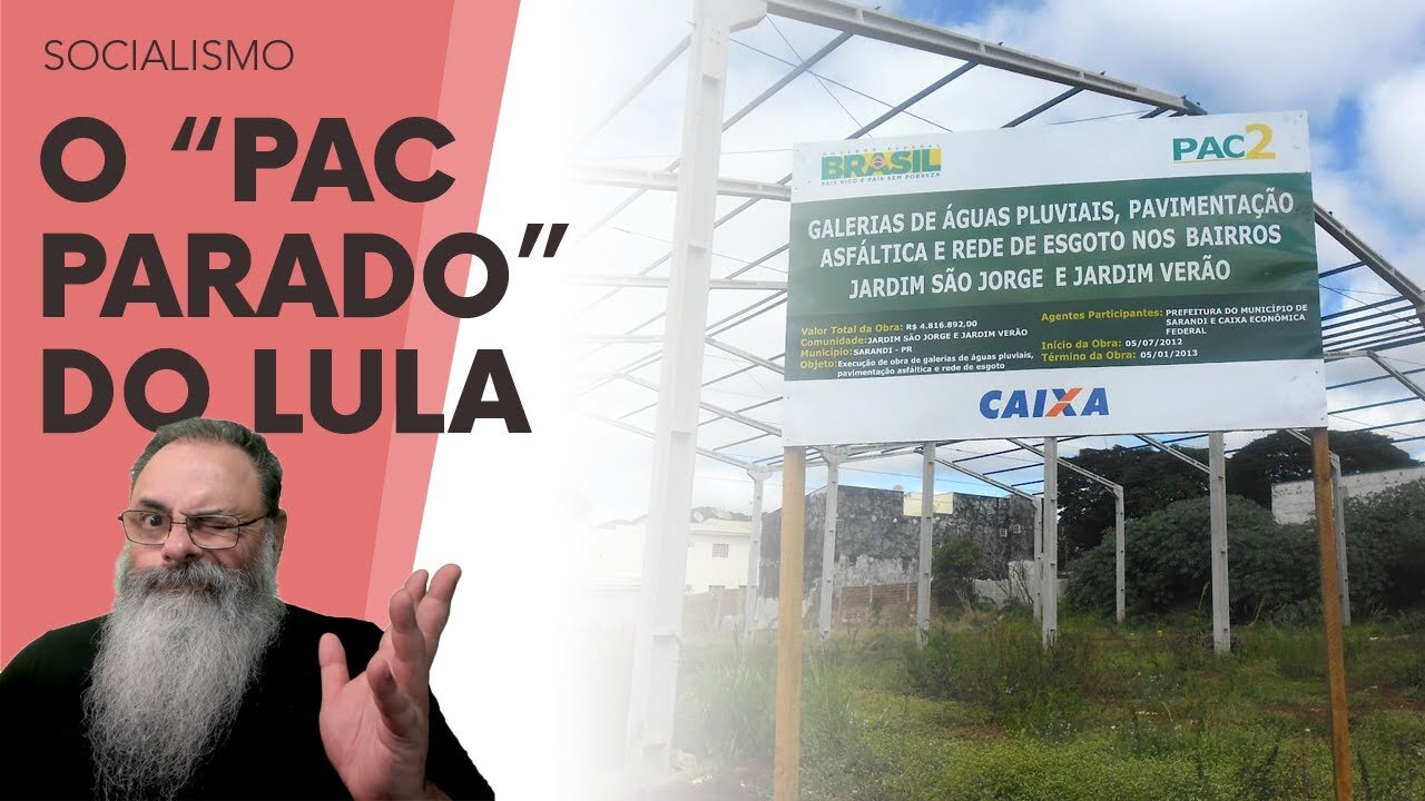 PAC do LULA FALHA COMPLETAMENTE e praticamente NADA está ANDANDO devido a INCOMPETÊNCIA de RUI COSTA