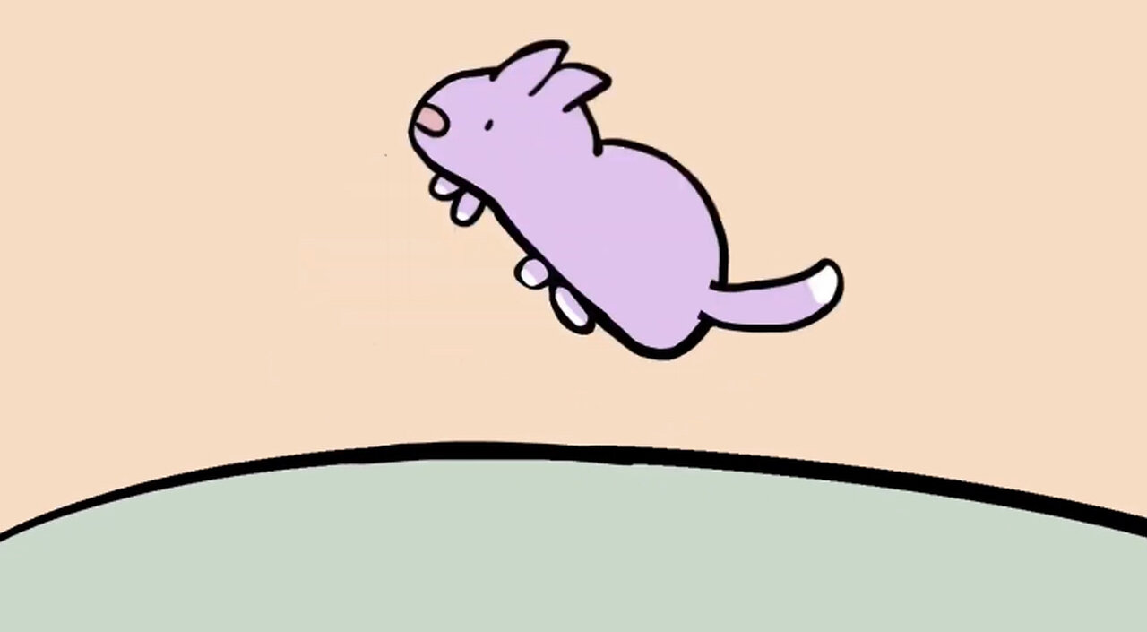 Animation] Just watch over the “cat” being blown away by the wind.