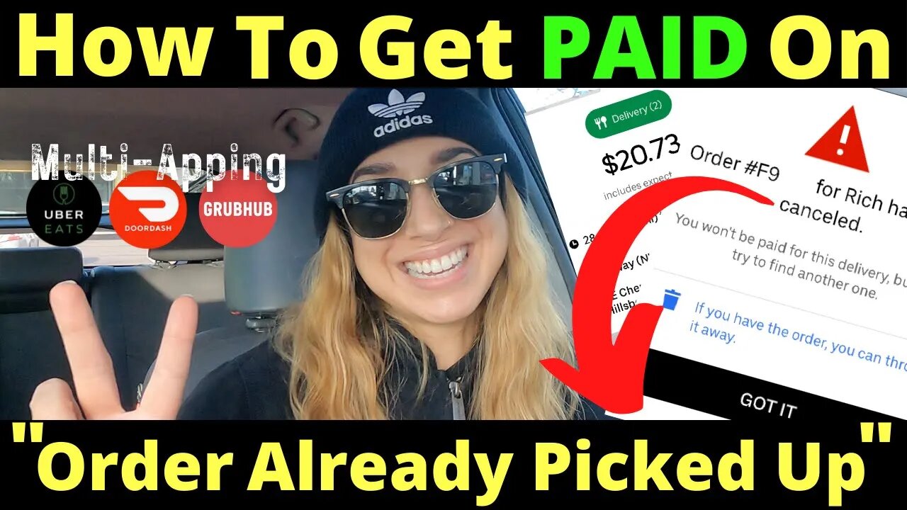 Uber Eats, DoorDash, And GrubHub Driver Ride Along | "Order Already Picked Up" Get Paid | Part 2