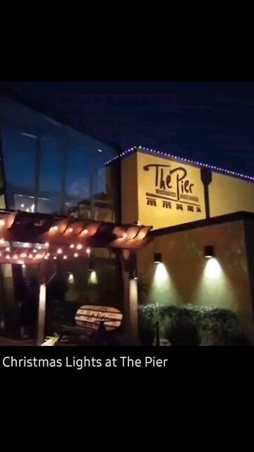 Christmas Lights at The Pier Restaurant