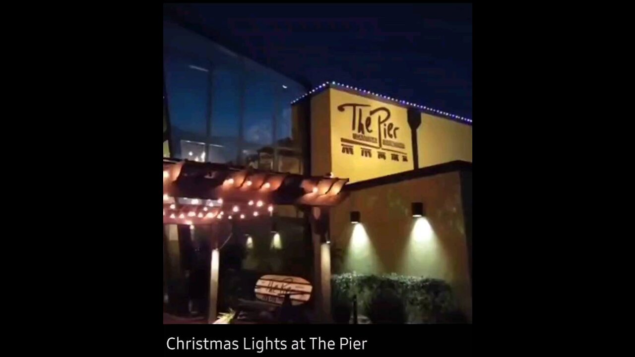 Christmas Lights at The Pier Restaurant