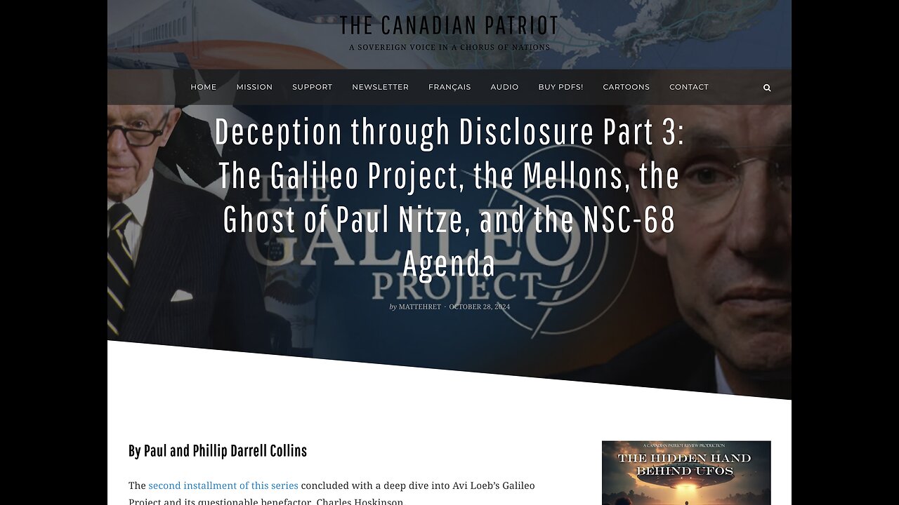 Deception Through Disclosure Continued with Paul and Phillip Collins.