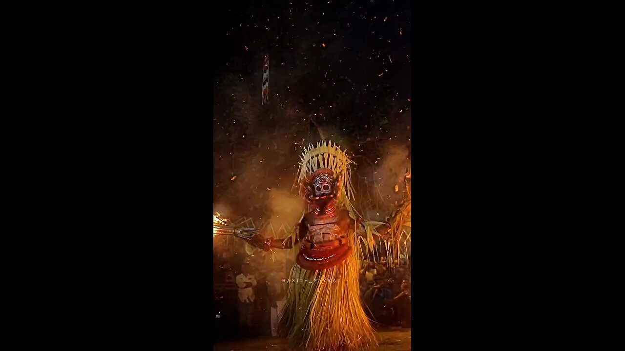 Fire theyyam kerala india