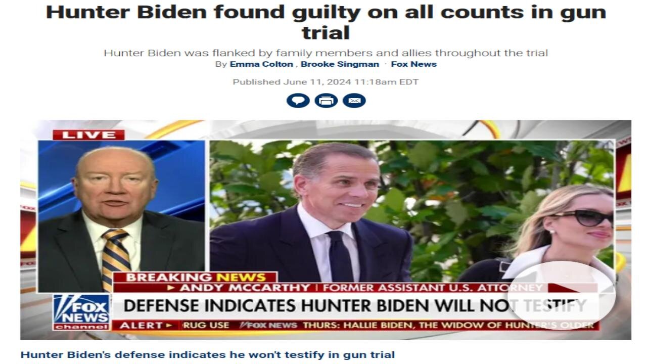 BREAKING: Hunter Biden Found Guilty on All Counts