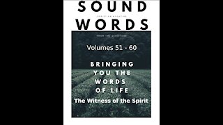 Sound Words, The Witness of the Spirit