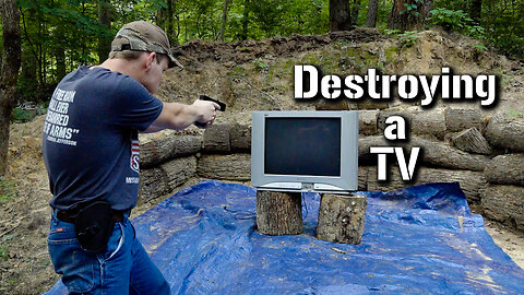 Destroying a TV