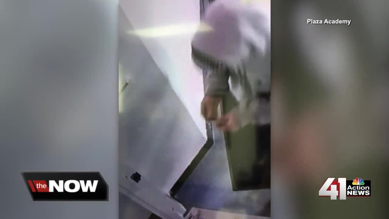 Man sneaks in with students to steal from school
