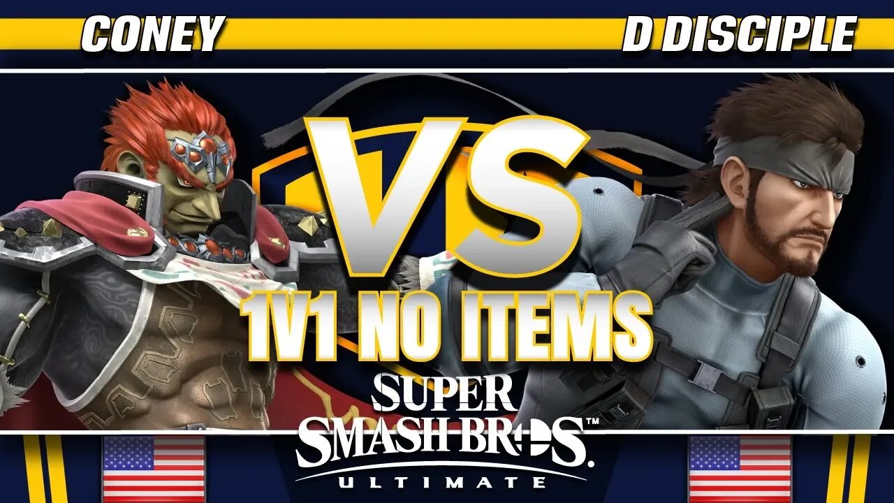 Coney (Ganondorf/Pokémon Trainer) vs. D Disciple (Snake/Ice Climbers) - SSBU Demo - TBH8