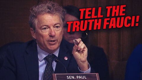 Rand Paul Destroys Fake Fauci