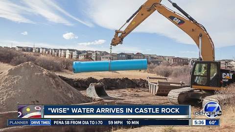 "WISE" water arrives in Castle Rock