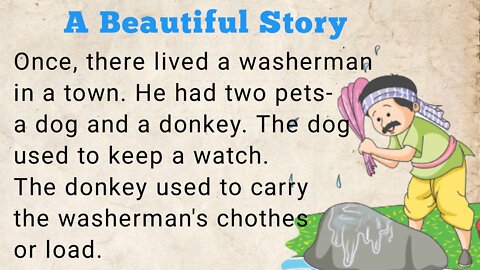 English story- The Dog and The Donkey | Learn English Through Story