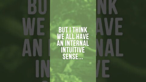 I think we all have an intuitive sense...
