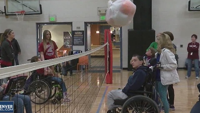 Physical challenges overcome on volleyball day