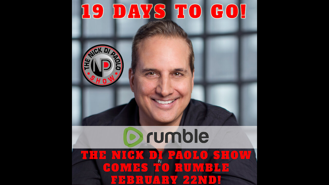 19 days until The Nick Di Paolo show comes to RUMBLE!