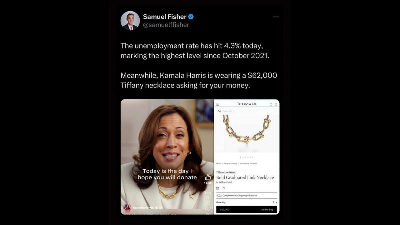 3:40 Elon Musk Hysterical Ad exposing truth on selected deep state puppet dei hire democrat Kamalaš¤£